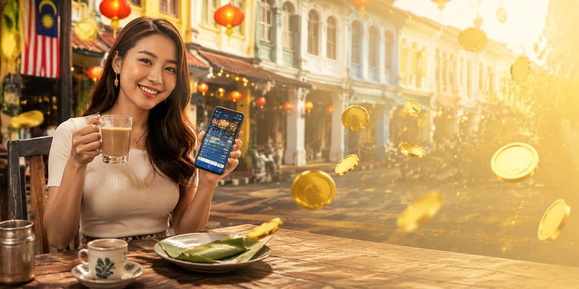 Pengguna Ipoh bermain kasino mudah alih pada telefon pintar bergaya tempatan